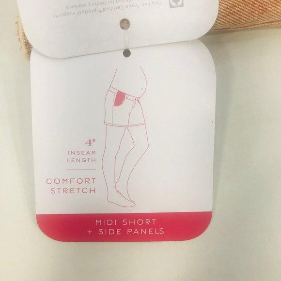 Isabel Maternity Ingrid/Isabel Women's Size 10 Side Panel Brown Carpenter Short - Picture 14 of 16